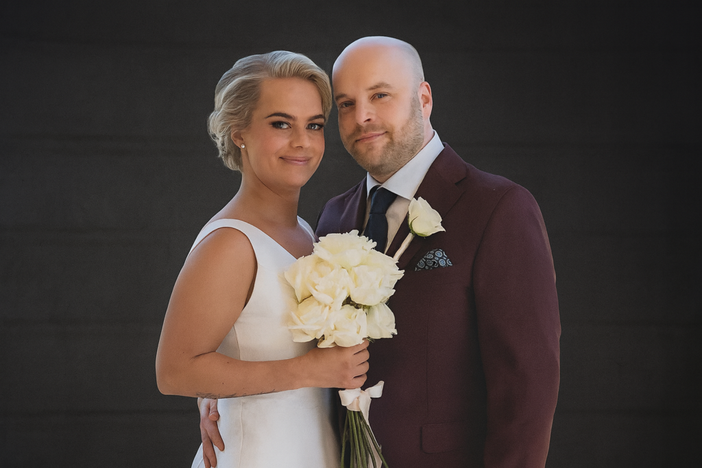 Jenni Muurinen ja hänen puolisonsa Jyrki